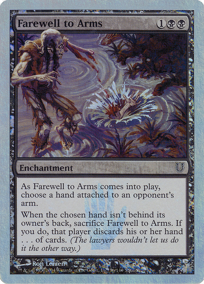 Farewell to Arms (Alternate Foil) (56) [Unhinged]