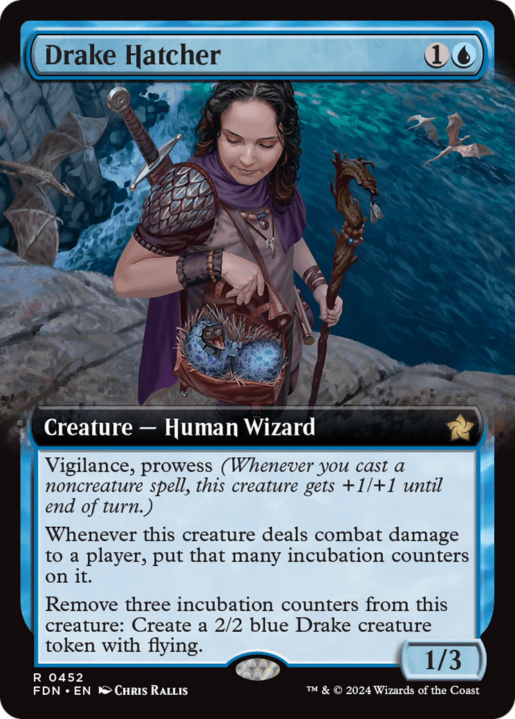 Drake Hatcher (Extended Art) (452) [Foundations]