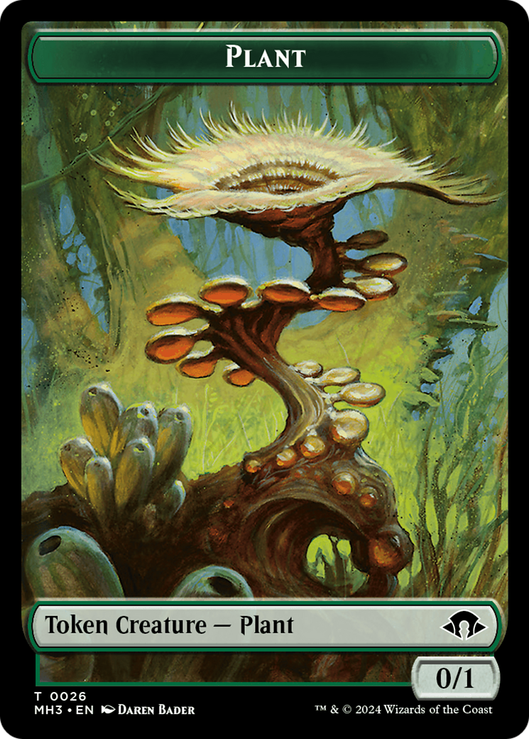 Zombie // Plant Double-Sided Token (21 // 26) [Modern Horizons 3]