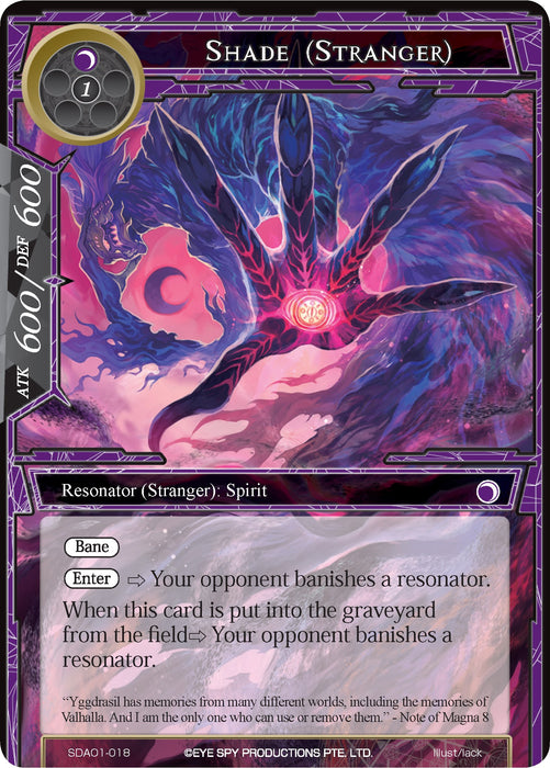 Shade (Stranger) (SDAO1-018) [Alice Origin Starter Deck]