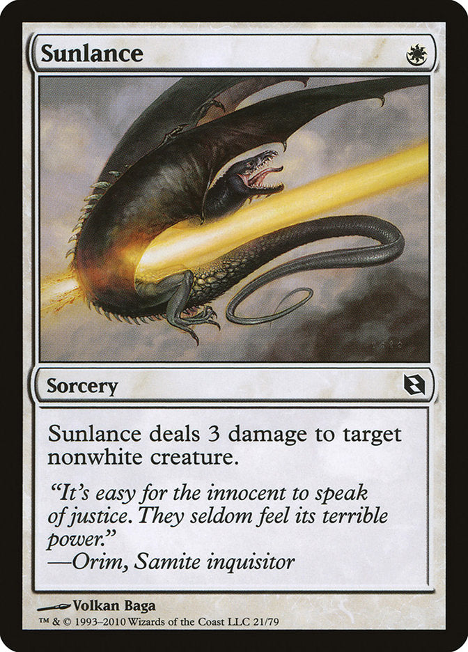 Sunlance (21) [Duel Decks: Elspeth vs. Tezzeret]