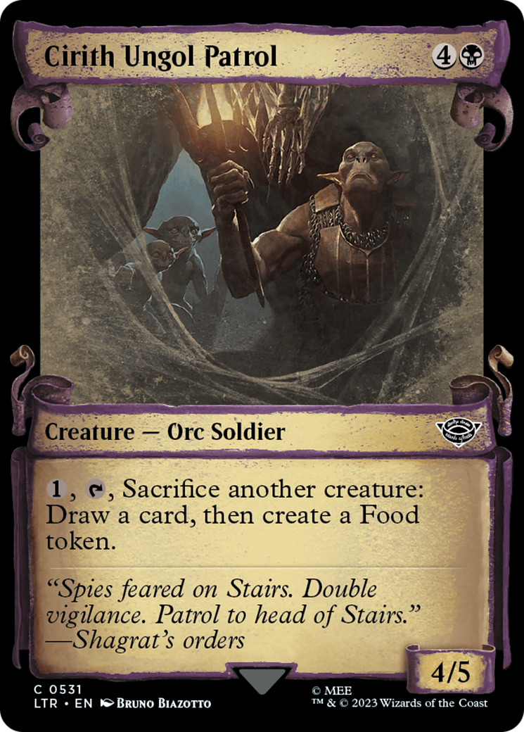 Cirith Ungol Patrol (Showcase Scrolls) (531) [Universes Beyond: The Lord of the Rings: Tales of Middle-earth]