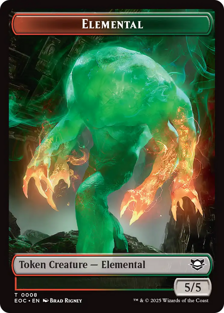 Insect // Elemental (0008) Double-Sided Token (4 // 8) [Commander: Edge of Eternities]