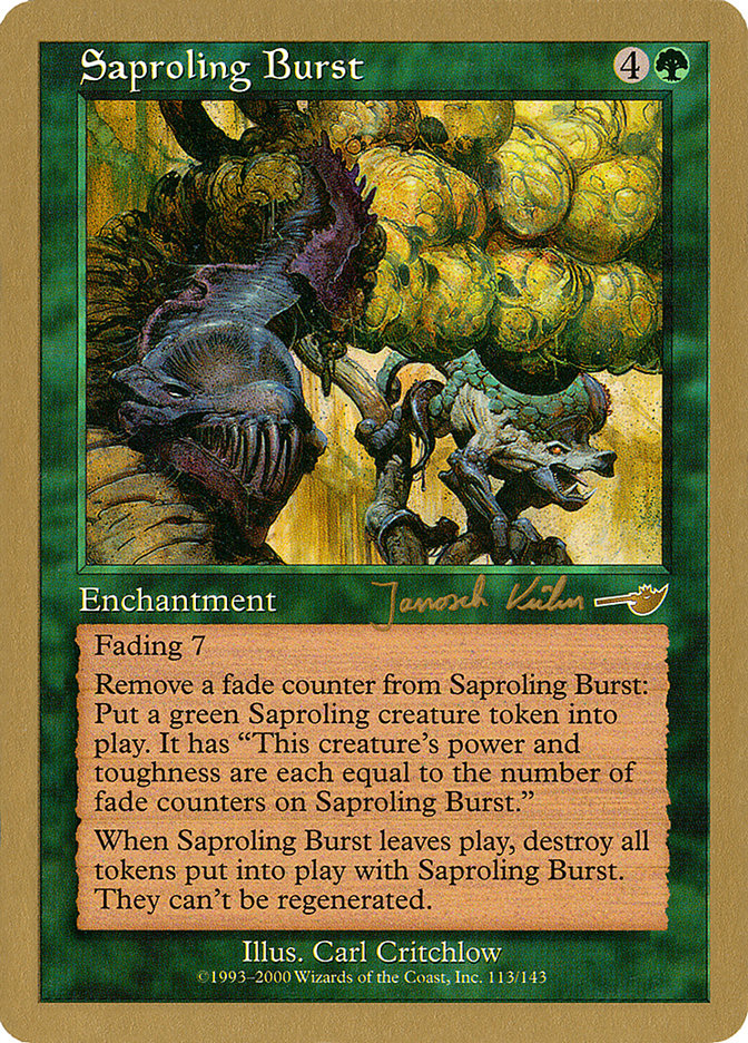 Saproling Burst - 2000 Janosch Kuhn (NMS) [World Championship Decks]