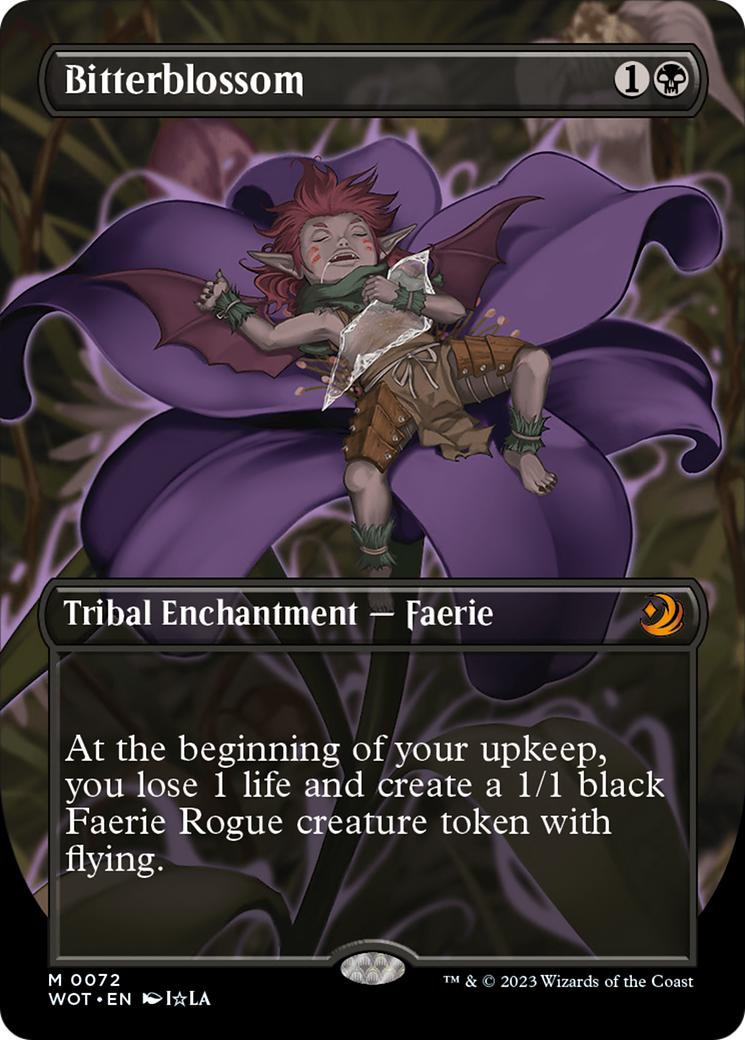 Bitterblossom (Anime Borderless) (72) [Wilds of Eldraine: Enchanting Tales]