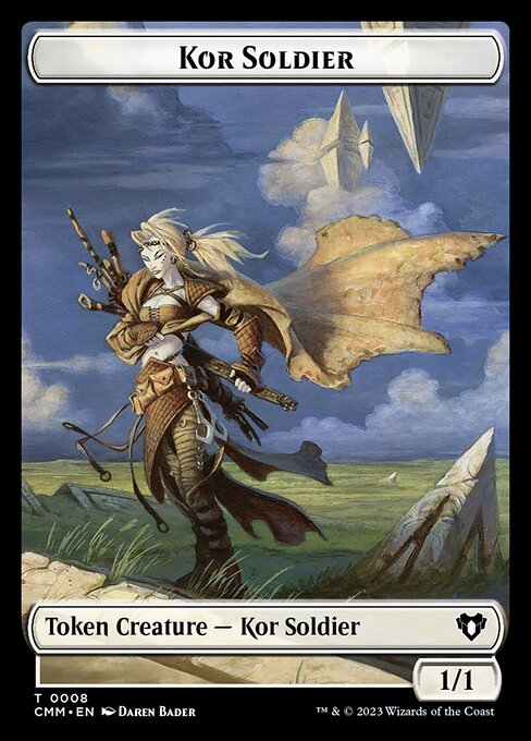 Thopter // Kor Soldier Double-Sided Token (47 // 8) [Commander Masters]