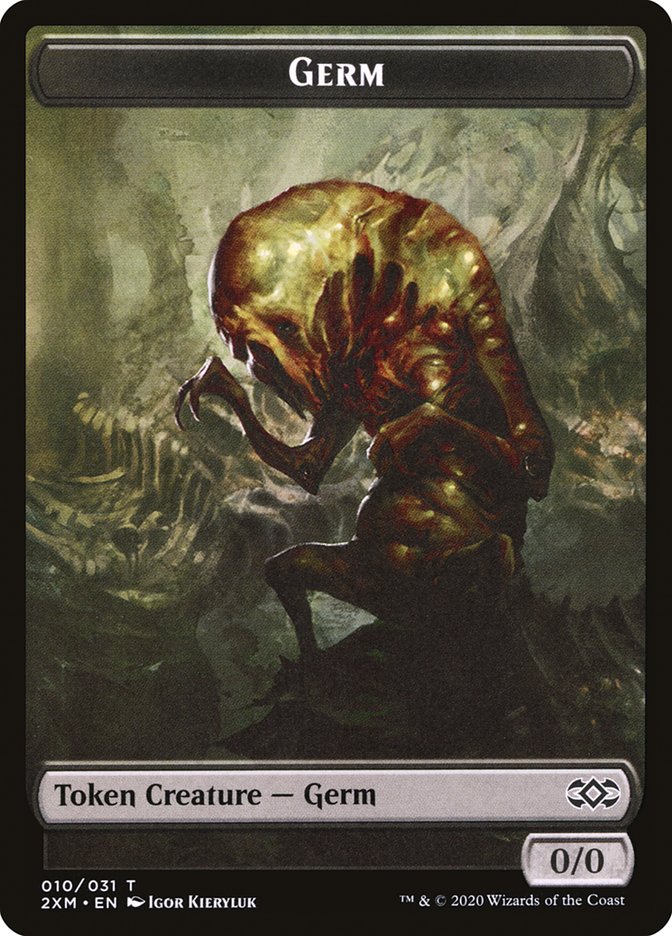 Clue // Germ Double-Sided Token (22 // 10) [Double Masters]