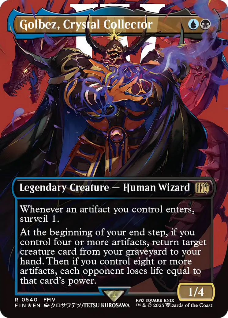 Golbez, Crystal Collector (Borderless) (Surge Foil) (540) [FINAL FANTASY]