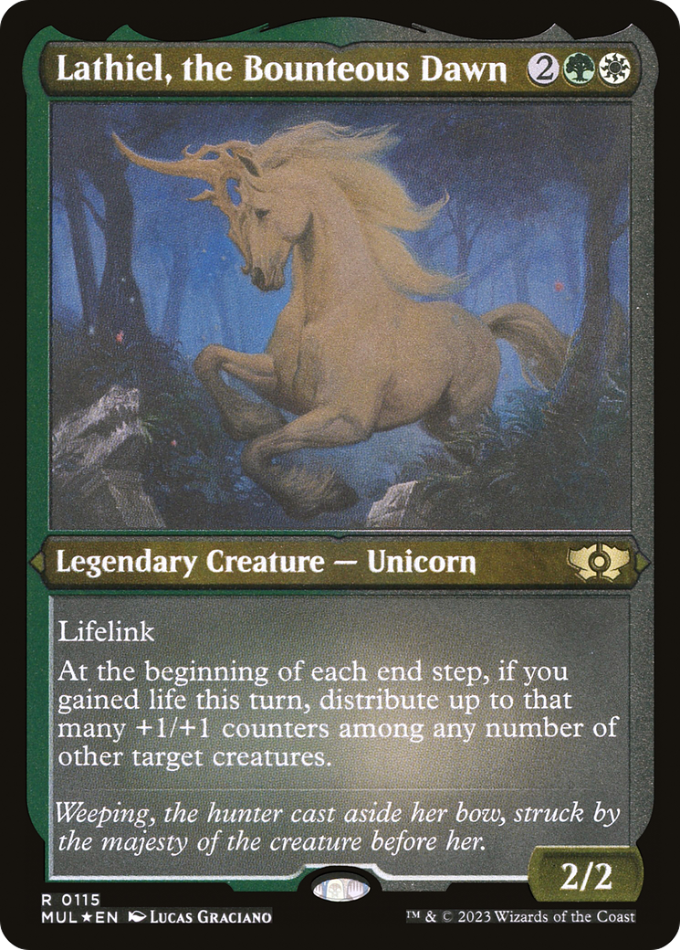 Lathiel, the Bounteous Dawn (Foil Etched) (115) [March of the Machine: Multiverse Legends]