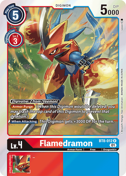Flamedramon (BT8-012 R) [New Awakening]