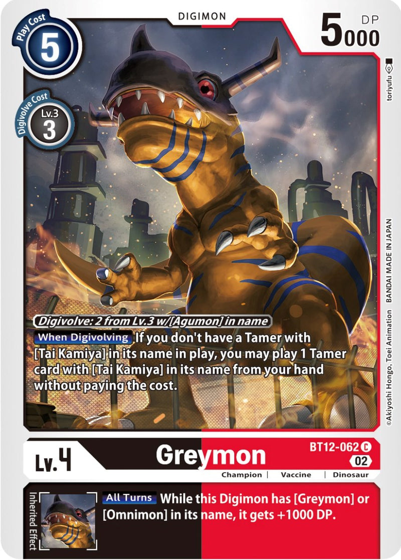 Greymon (BT12-062 C) [Across Time]