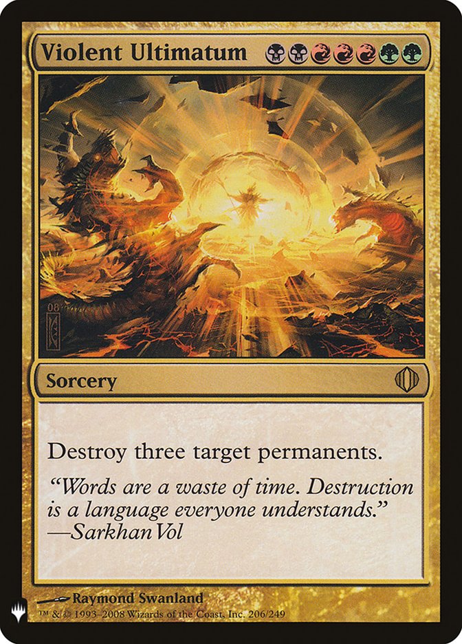 Violent Ultimatum (206/249) [The List Reprints]