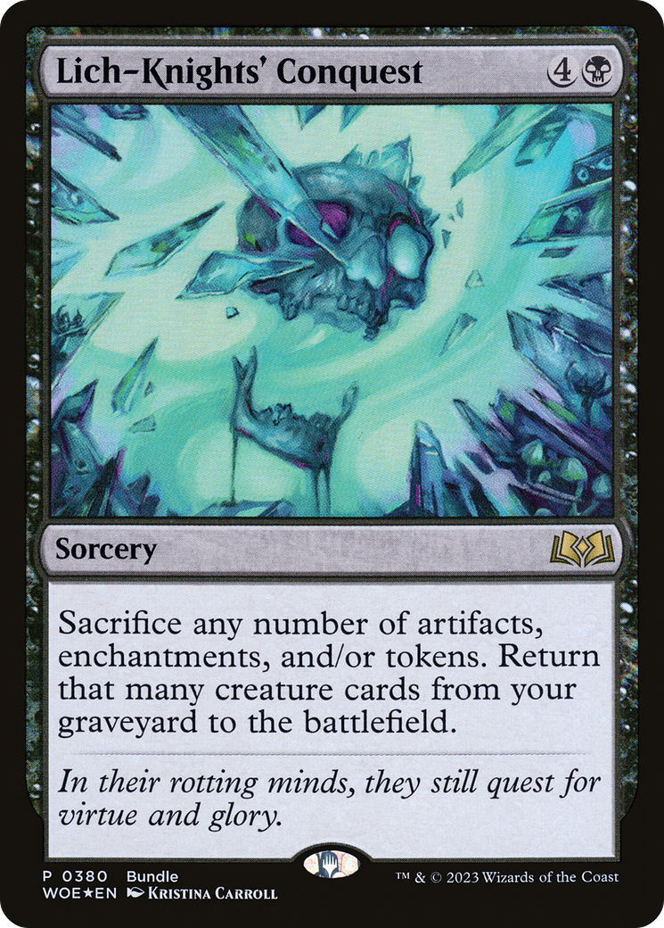 Lich-Knights' Conquest (WOE Bundle) (380) [Unique and Miscellaneous Promos]