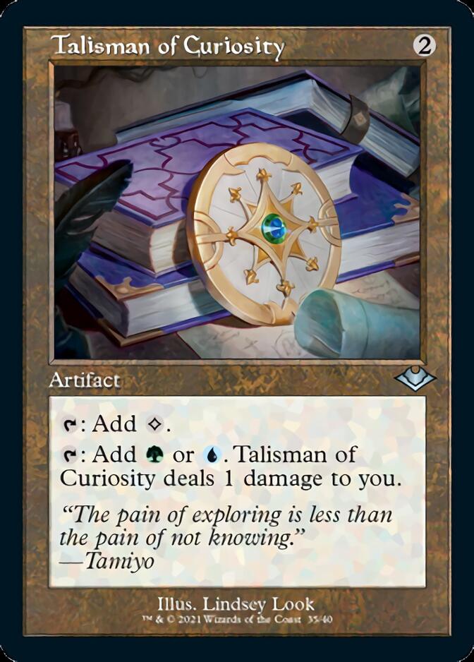 Talisman of Curiosity (Retro Frame) (Foil Etched) (35) [Modern Horizons]