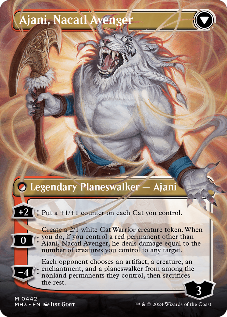 Ajani, Nacatl Pariah (Borderless) (442) [Modern Horizons 3]