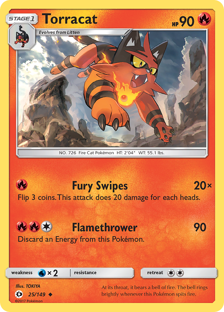 Torracat (25/149) [SM Base Set]