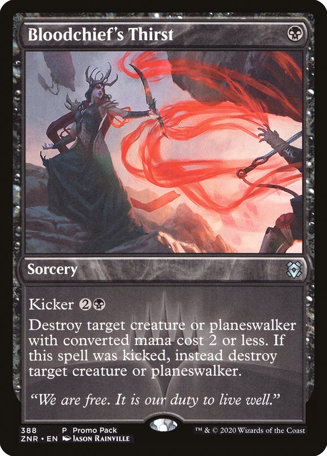 Bloodchief's Thirst (388) [Promo Pack: Zendikar Rising]
