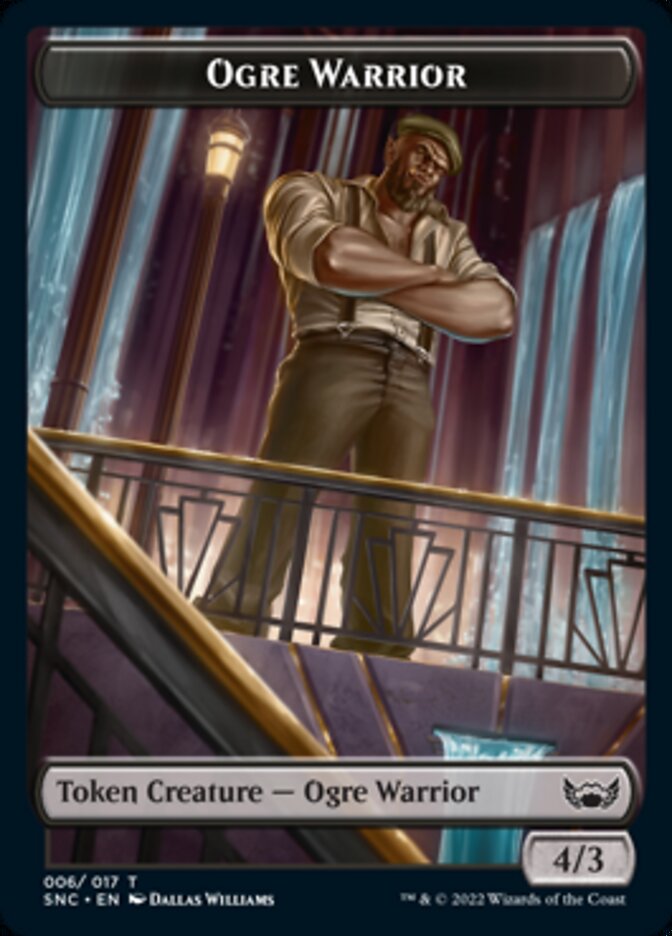 Treasure (014) // Ogre Warrior Double-Sided Token (14 // 11) [Streets of New Capenna]