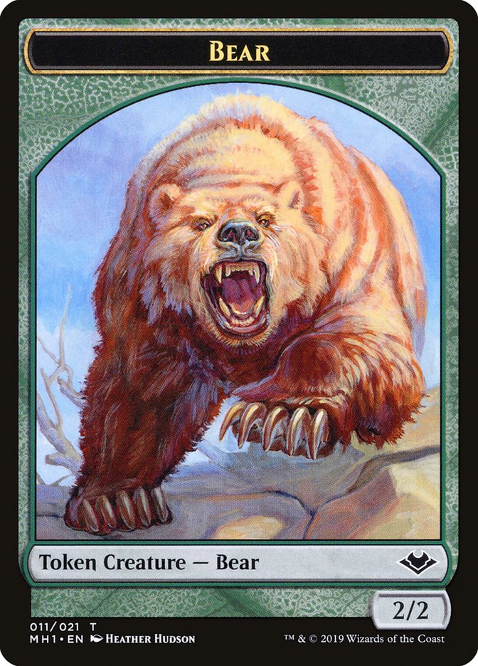 Goblin // Bear Double-Sided Token (10 // 11) [Modern Horizons]