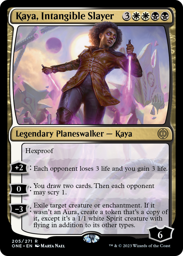 Kaya, Intangible Slayer (205) [Promo Pack: Phyrexia: All Will Be One]