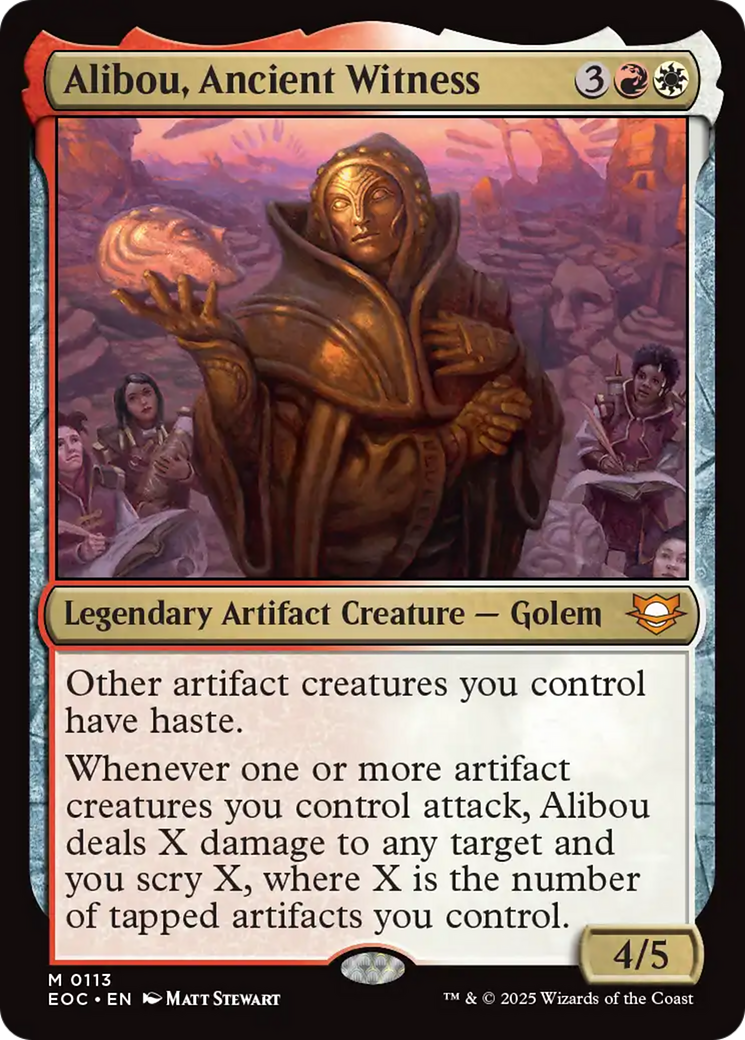 Alibou, Ancient Witness (113) [Commander: Edge of Eternities]
