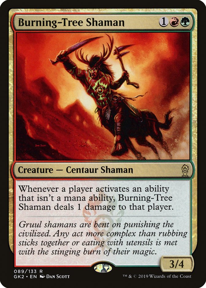Burning-Tree Shaman (89) [Ravnica Allegiance: Guild Kits]