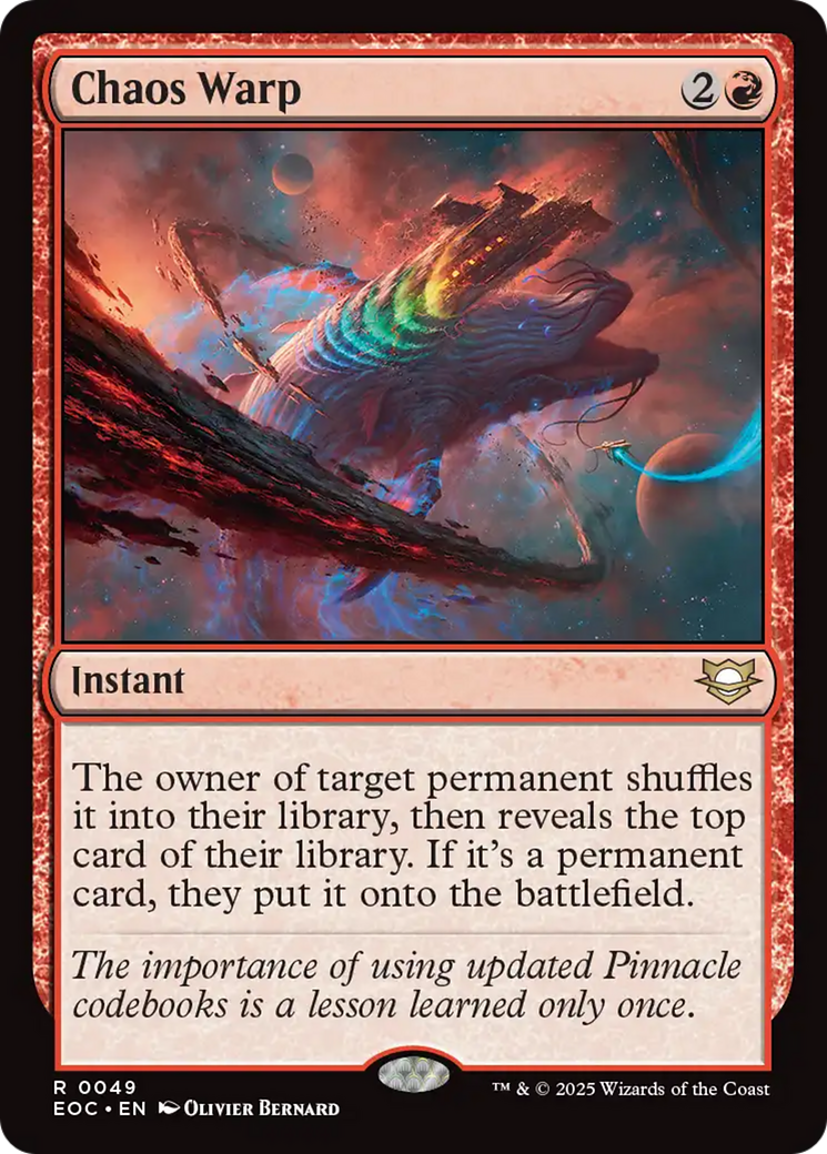 Chaos Warp (49) [Commander: Edge of Eternities]