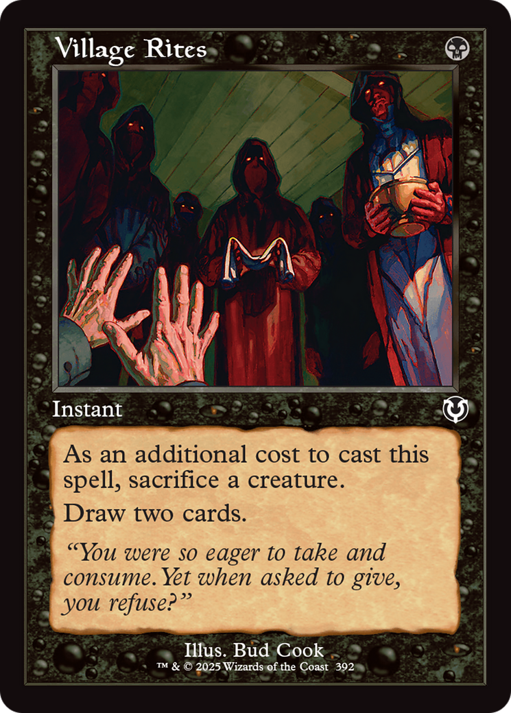 Village Rites (Retro Frame) (392) [Innistrad Remastered]