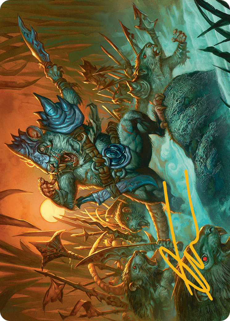 Persistent Marshstalker Art Card (Gold-Stamped Signature) (14) [Art Series: Bloomburrow]