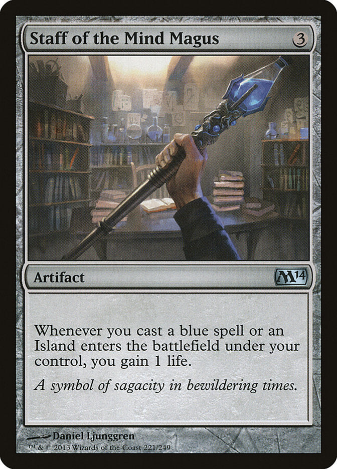 Staff of the Mind Magus (221) [Magic 2014 (M14)]