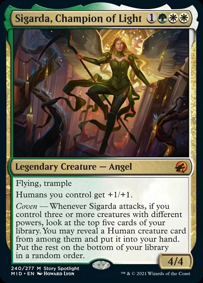 Sigarda, Champion of Light (240) [Innistrad: Midnight Hunt]