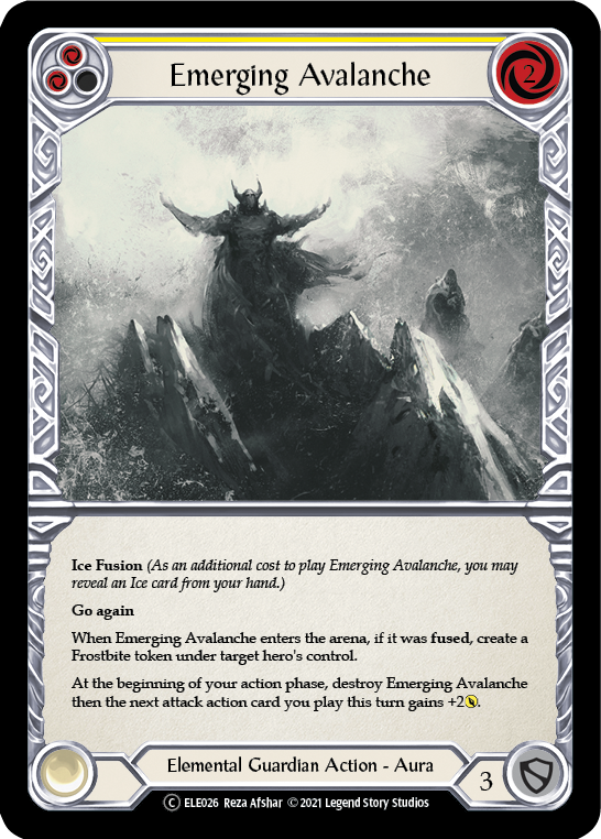 Emerging Avalanche (Yellow) (ELE026) [Tales of Aria]