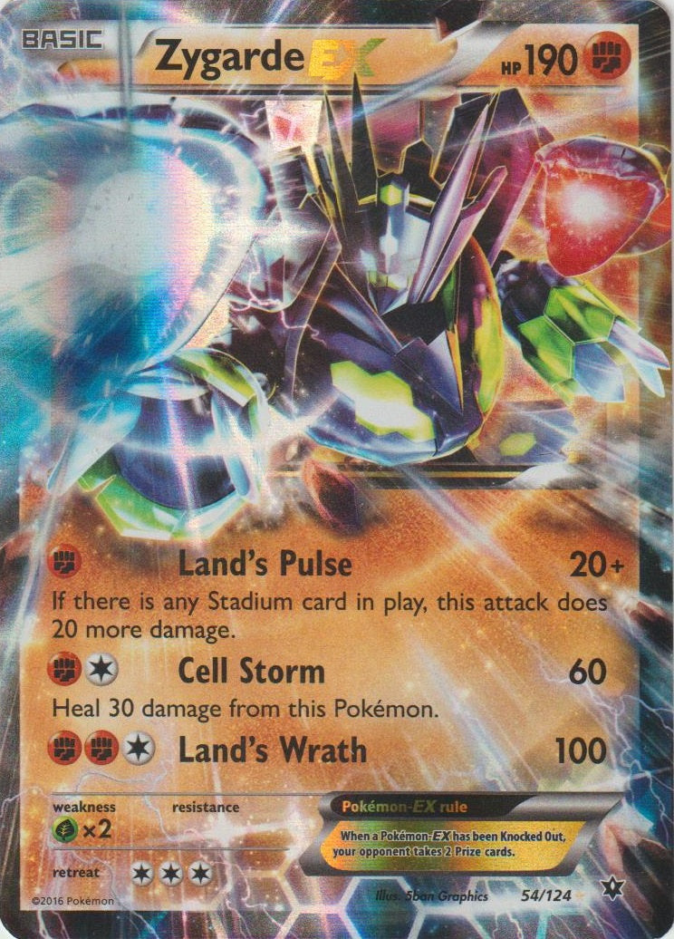 Zygarde EX (054/124) [Jumbo Cards]