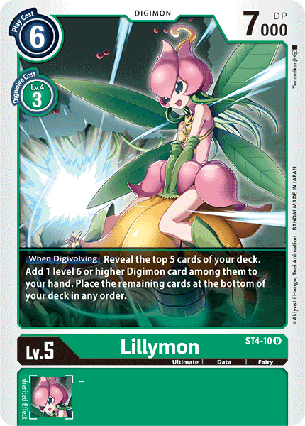 Lillymon (ST4-10 U) [Starter Deck 04: Giga Green]