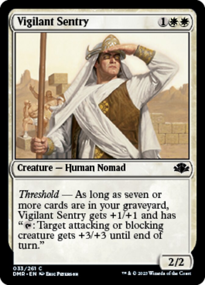 Vigilant Sentry (33) [Dominaria Remastered]