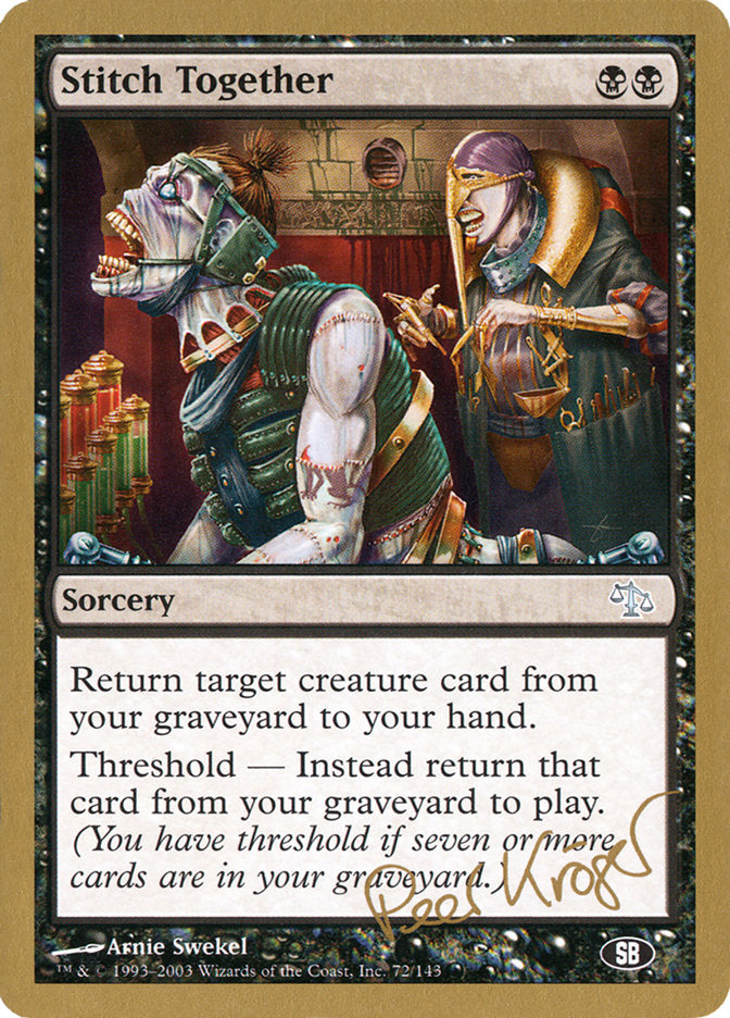 Stitch Together - 2003 Peer Kroger (JUD) (SB) [World Championship Decks]