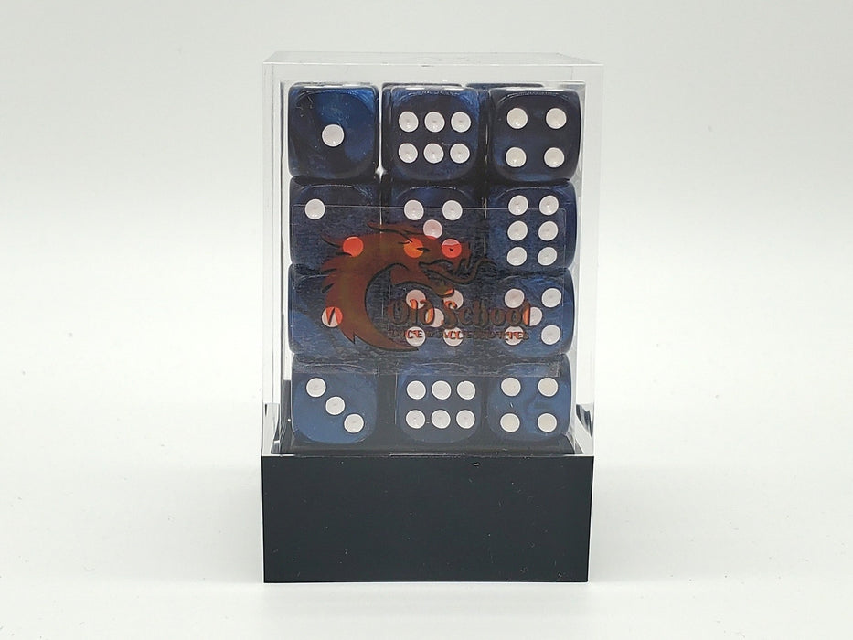 Old School 36ct 12mm D6 Dice Set: Pearl Drop - Blue