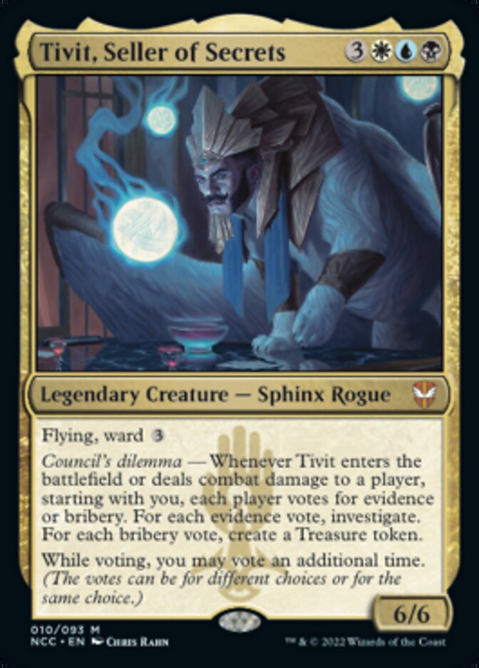 Tivit, Seller of Secrets (10) [Commander: Streets of New Capenna]