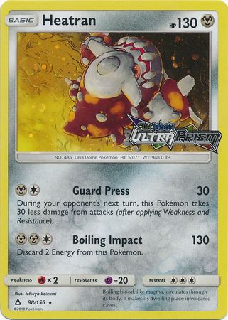 Heatran - 88/156 (Prerelease) (088/156) [Alternate Art Promos]