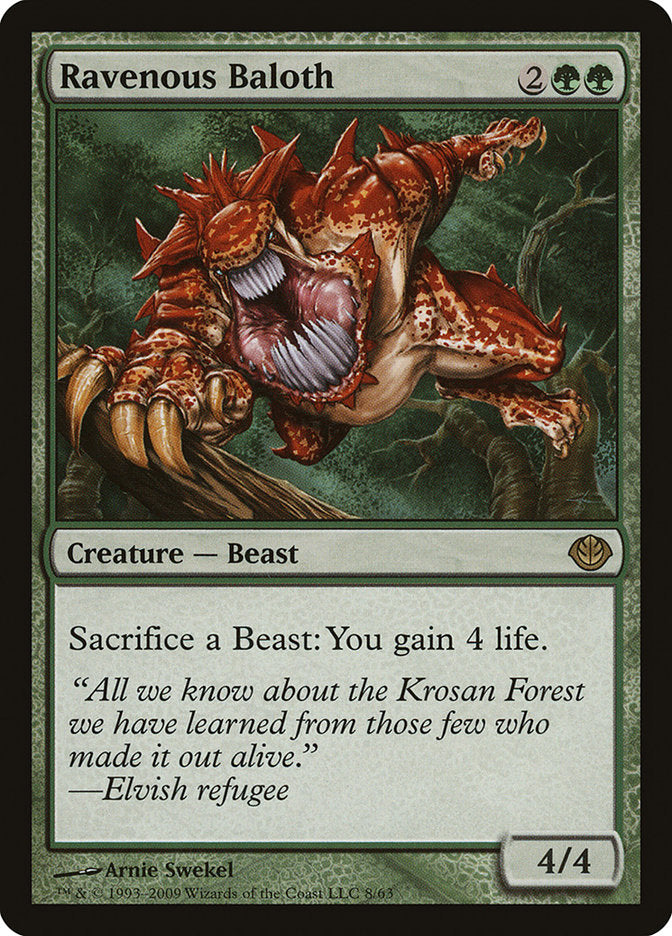 Ravenous Baloth (8) [Duel Decks: Garruk vs. Liliana]