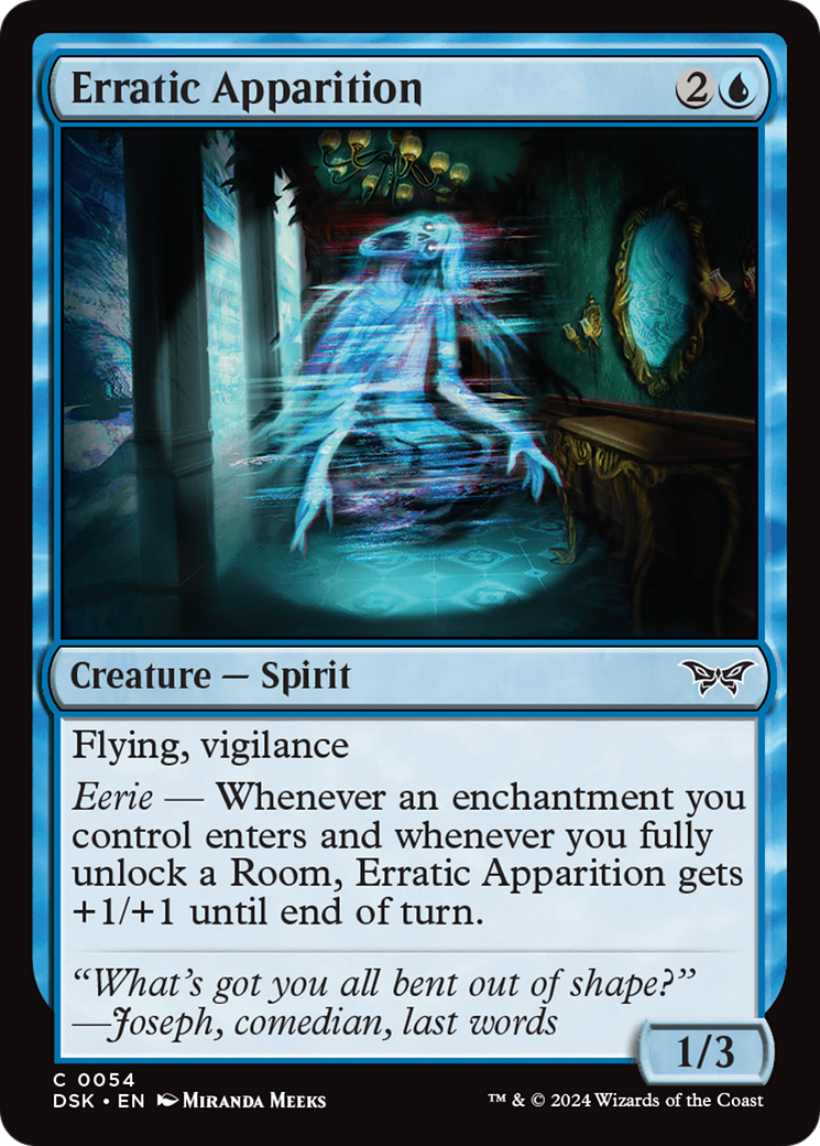 Erratic Apparition (54) [Duskmourn: House of Horror]