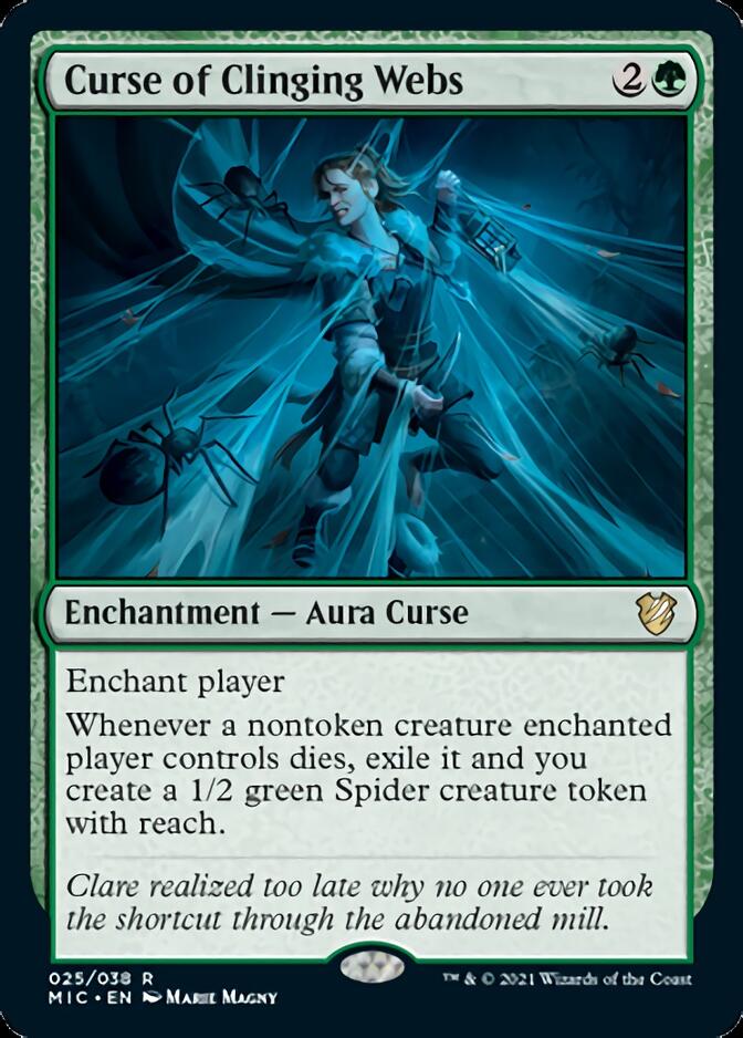 Curse of Clinging Webs (25) [Commander: Innistrad: Midnight Hunt]