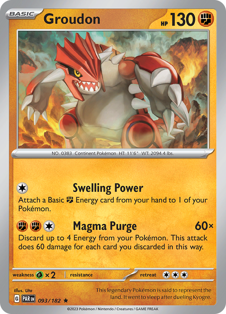 Groudon (093/182) [SV04: Paradox Rift]