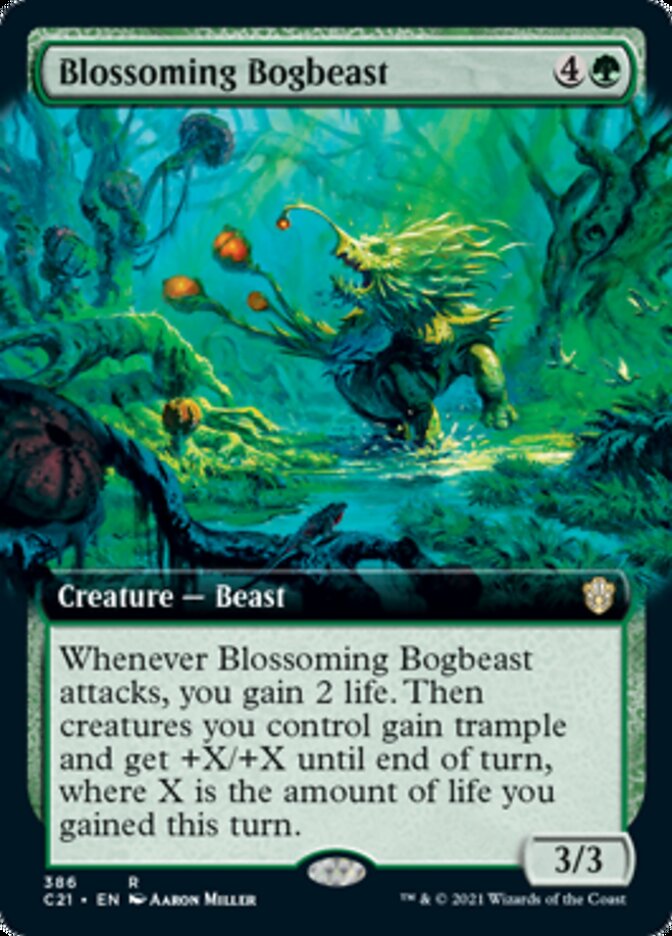Blossoming Bogbeast (Extended Art) (386) [Commander 2021]