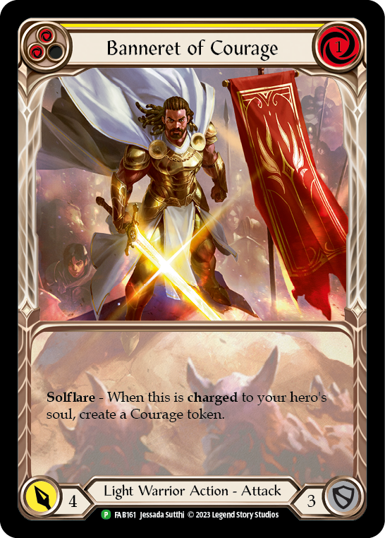 Banneret of Courage - FAB161 (FAB161) [Flesh and Blood: Promo Cards]