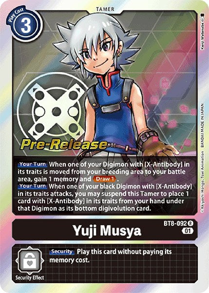 Yuji Musya (BT8-092 R) [New Awakening Pre-Release Cards]