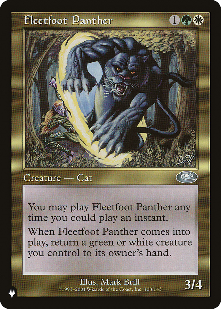Fleetfoot Panther (108/143) [The List Reprints]