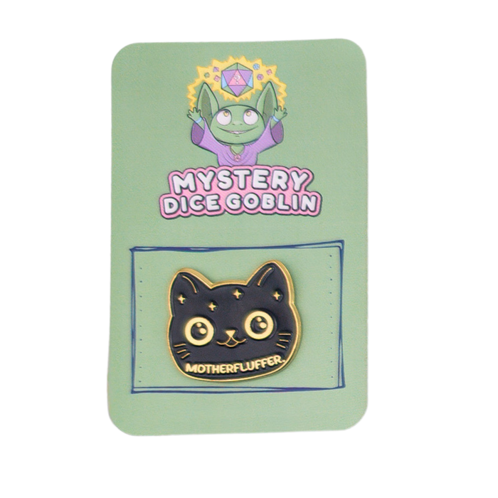 Motherfluffer Black Cat Pin