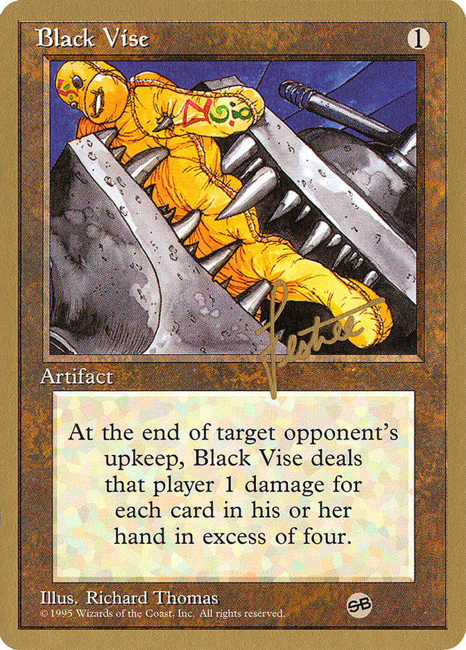 Black Vise - 1996 Bertrand Lestree (4ED) (SB) [World Championship Decks]