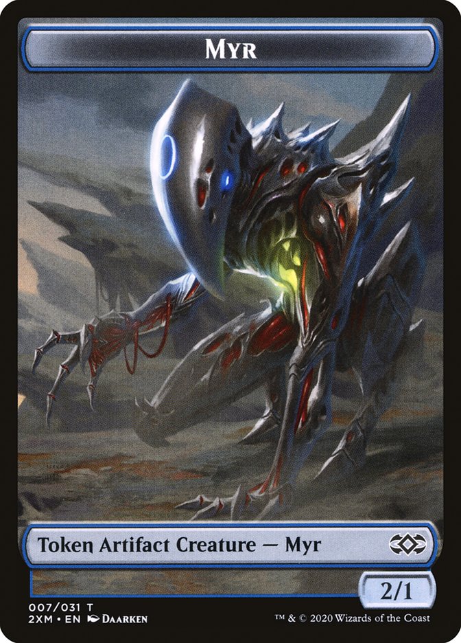 Eldrazi Spawn // Myr (007) Double-Sided Token (1 // 7) [Double Masters]